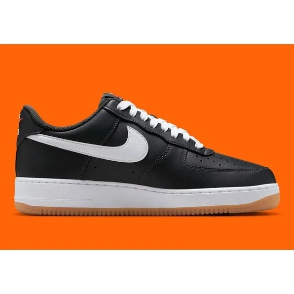 Nike Air Force 1 '07 LV8 Anthracite White Gum Yellow Nby II7630-001 sz 11 Men's